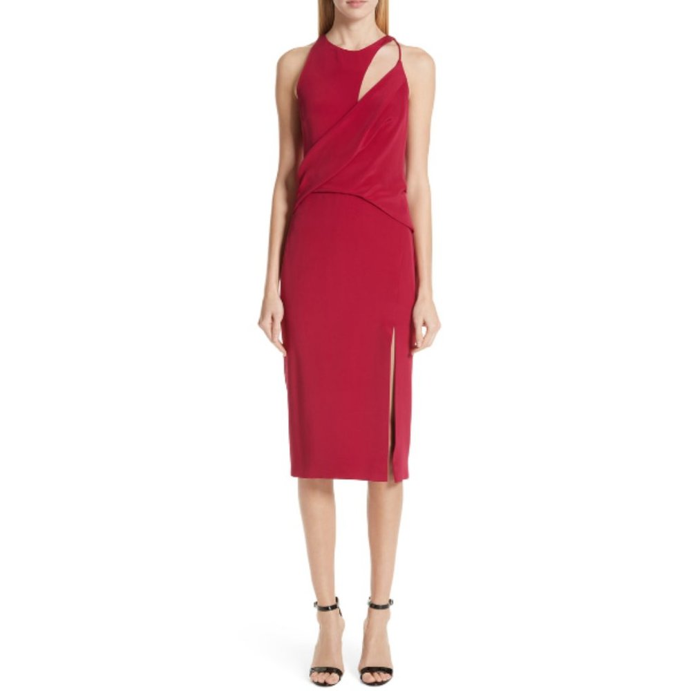 Cushnie et Ochs Silk Twist Pencil Dress
